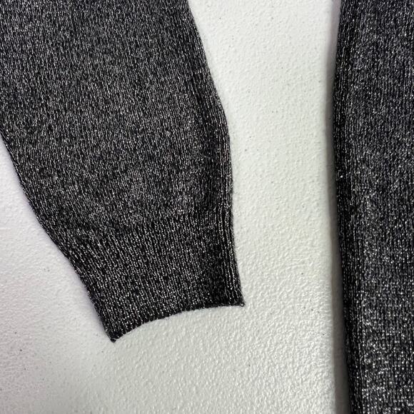 Ann Taylor Metallic Knit Open Front Cardigan Sweater Duster - Picture 4 of 12